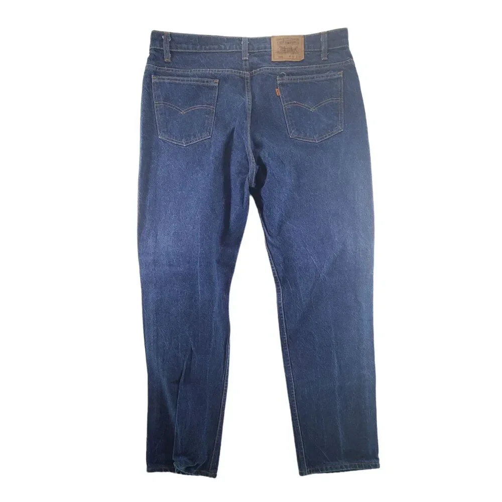 40x32 Vintage USA Made Levis 505 Jeans Men Dark Wash Orange Tab
